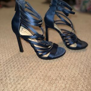 Jessica Simpson, Navy Blue Strappy Pumps